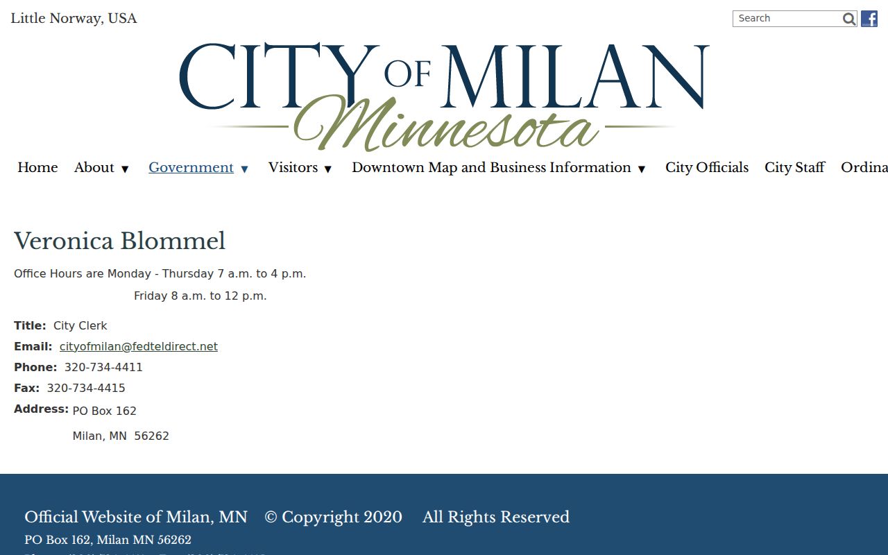 Milan court records official city clerk context